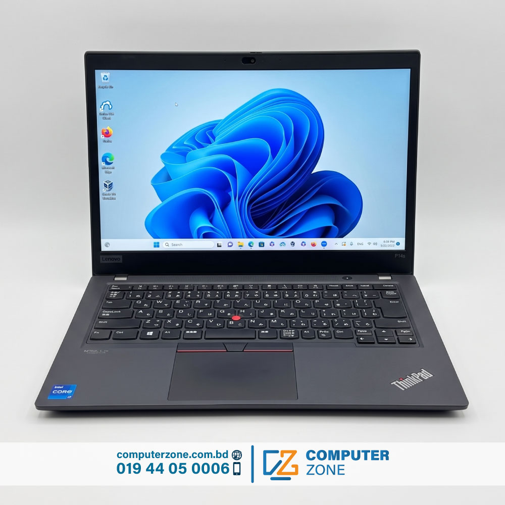 Lenovo ThinkPad P14s Gen 2, 11th Gen Core i7 Processor, 32GB DDR4 RAM, 1TB SSD Storage, NVIDIA Quadro T500 4GB Graphics, 14 Inch FHD Display